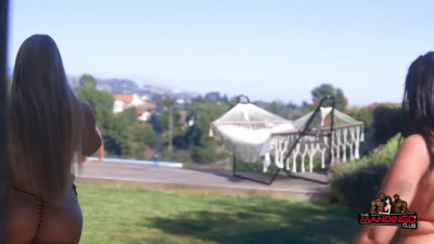 Gabby Lyons, Sharni Jane - Australian Goddesses Stretched Out By BBCs