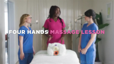 Ana Foxxx, Yhivi, Demi Hawks - Four Hands Massage Lesson 02 03 2026