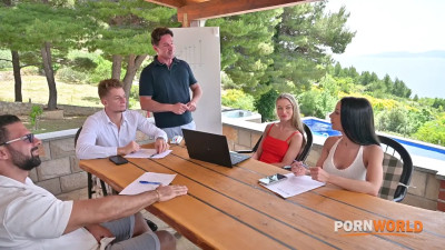 Carmella DelX, Dina Joy - Team Chemistry Chapter 1: Curious Colleagues Dina Joy And Cara Mella Pleasure Each Others Holes 07 04 2026